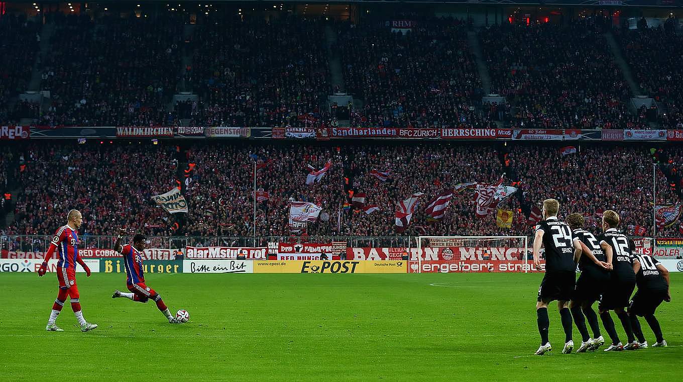 Bayern faced second-division outfit Eintracht Braunschweig in the last eight in 2015 © 