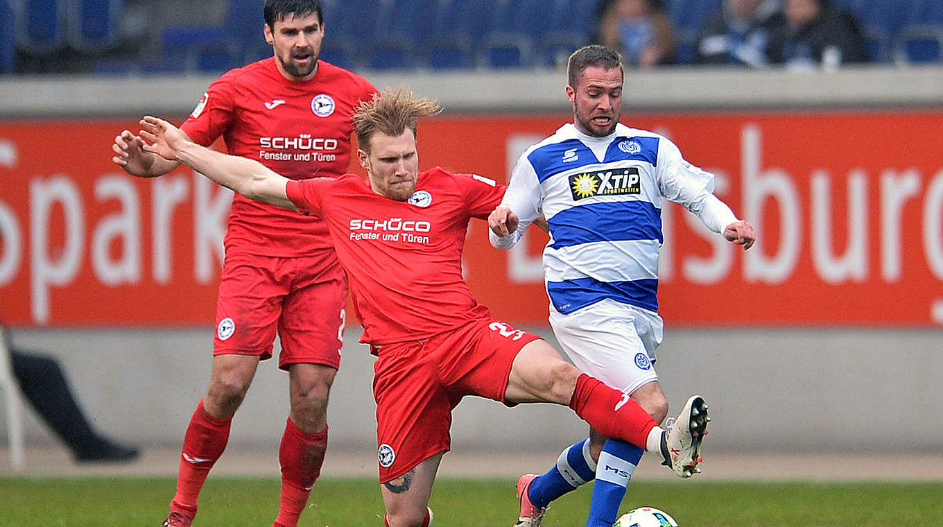 10. Februar 2018: Das bislang letzte Duell zwischen Duisburg und Bielefeld endet 2:2 © imago/Revierfoto