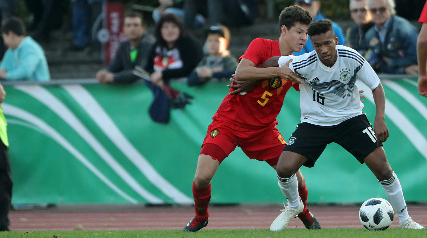 Trifft im Südwesten Deutschlands erneut auf Belgien: die U 16 mit Conté (r.) © 2018 Getty Images