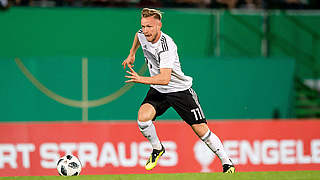 Cedric Teuchert scored when Germany last played Norway. © 