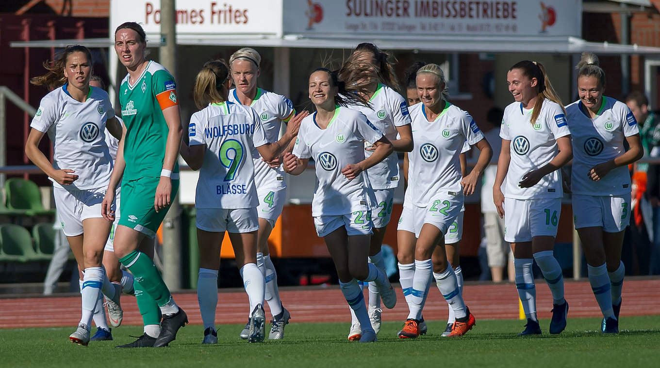 Spitzenplatz behauptet: Wolfsburg gewinnt auch in Bremen © Jan Kuppert