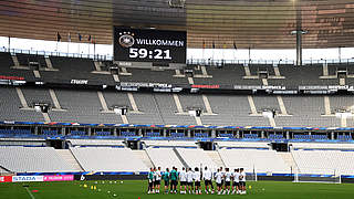 Die deutsche Nationalmannschaft hat am späten Nachmittag ihr Abschlusstraining im Stade de France absolviert © Getty Images