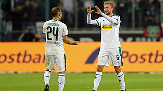 Kramer (r.) bekennt sich zu Gladbach: 