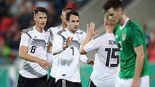 Having already qualified, Germany ended their campaign with a 2-0 win over Ireland. © 2018 Getty Images