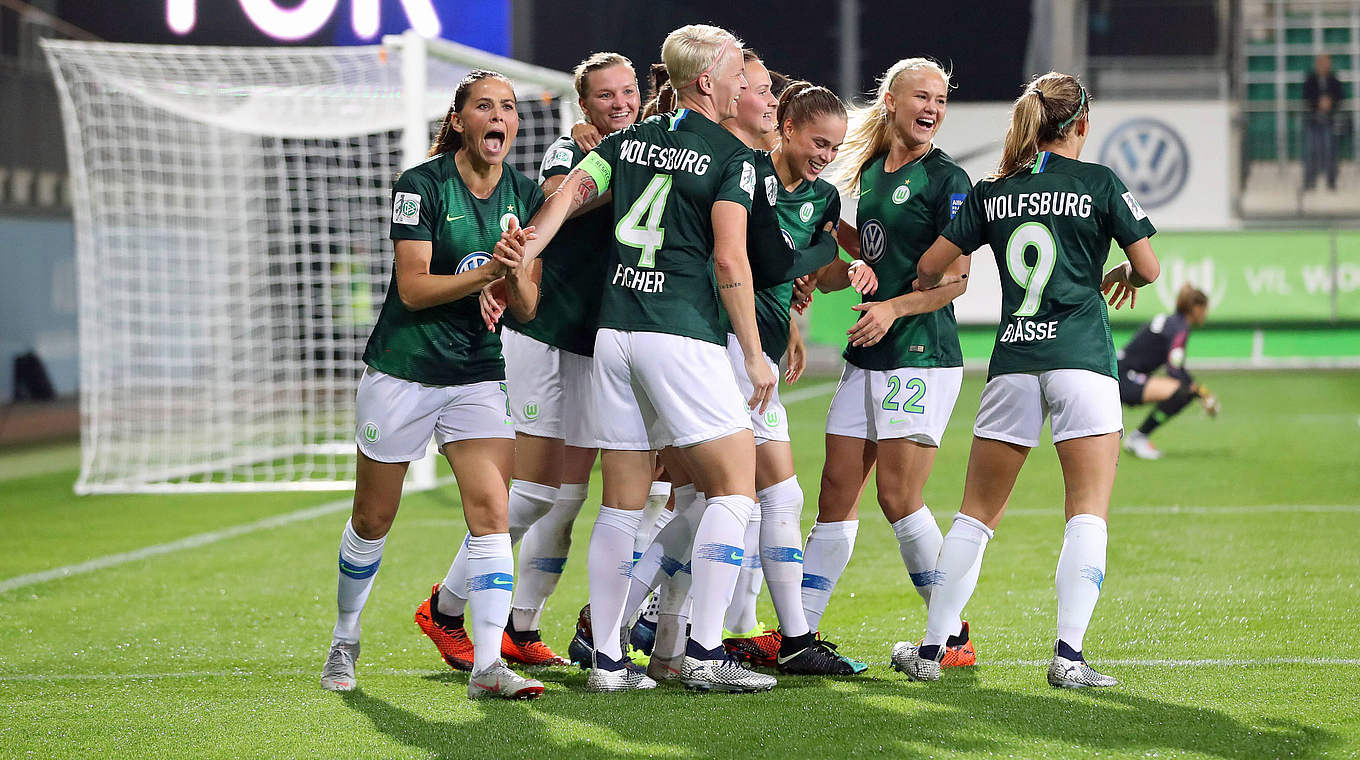 Zweitbestes Frauenteam 2018: der deutsche Doublegewinner VfL Wolfsburg © imago/regios24