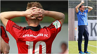 Auf Punkte aus im Abstiegskampf: Chemnitz und SVWW-Coach Nils Döring (r.) © imago/Collage DFB