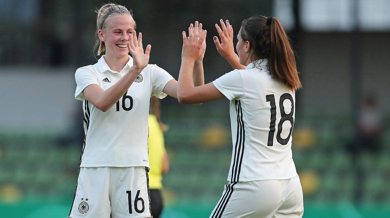 Trifft für Saarbrücken: Junioren-Nationalspielerin Milena Fischer (l.) © 2018 Getty Images