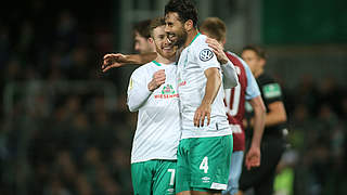 Erzielte das frühe 1:0 für Werder: Claudio Pizarro (r.) © GettyImages