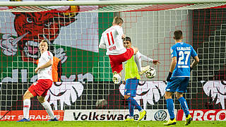 Sieggarant: Doppeltorschütze Timo Werner macht das 1:0 (2.v.l.) © Getty Images