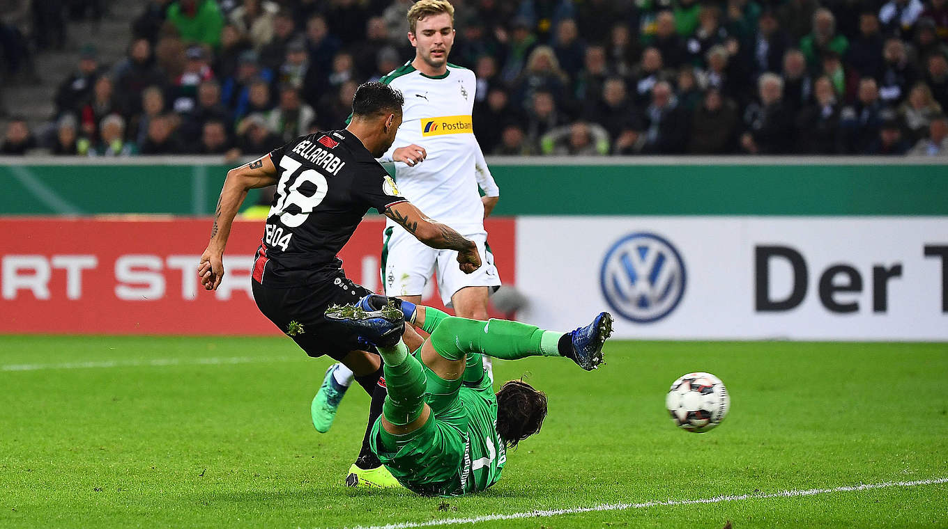 Leverkusen hit Gladbach for five to book their spot in the last 16.  © imago/Jan Huebner