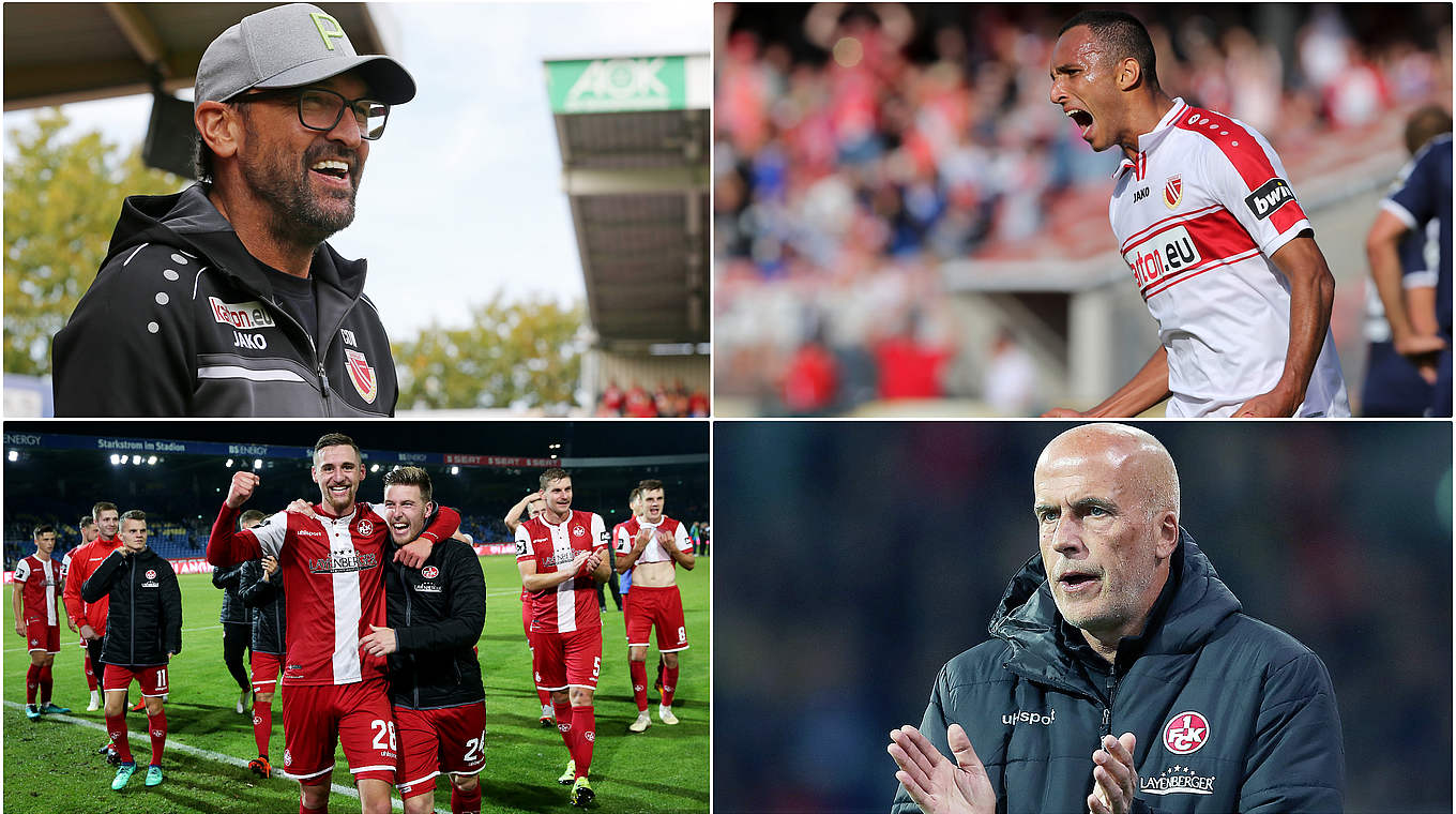 FCK-Trainer Michael Frontzeck (r.u.): "Wir müssen  hochkonzentriert bleiben" © Getty Images/Collage DFB