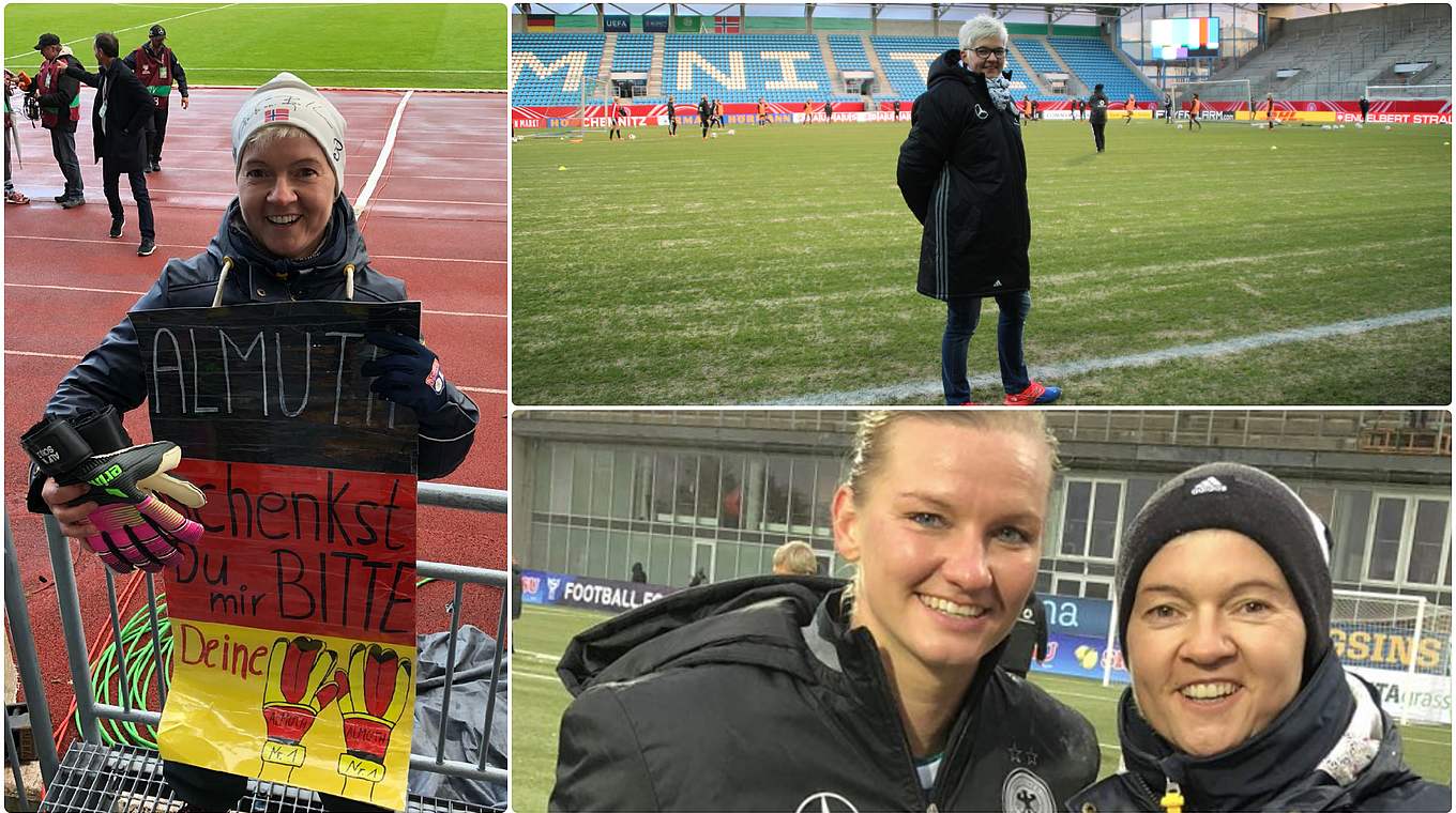 Herzberg (l.): "Die Mädels zu unterstützen, ist meine Motivation zur WM zu fahren" © Privat/Collage DFB