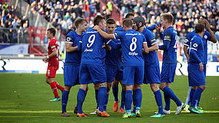 Neuer Tabellendritter: Karlsruhe gelingt ein Heimsieg gegen Würzburg © imago/Sportfoto Rudel