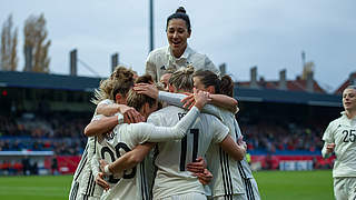 The winning streak continues and Germany celebrate © Jan Kuppert