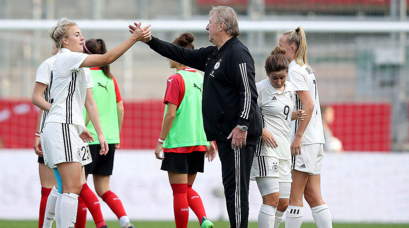 "The way the girls embraced my style of coaching was phenomenal" - Hrubesch.  © 