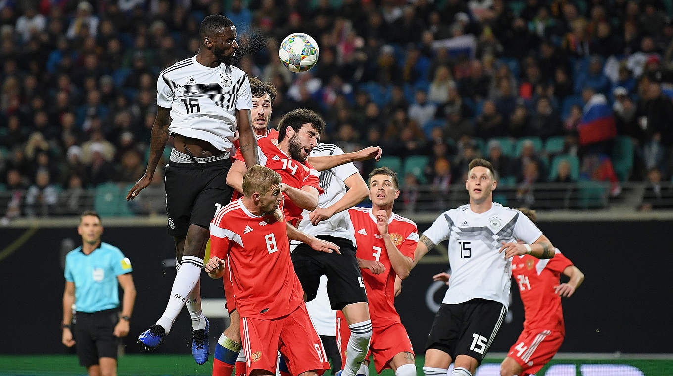 Antonio Rüdiger's header set up the second goal.  © 2018 Getty Images