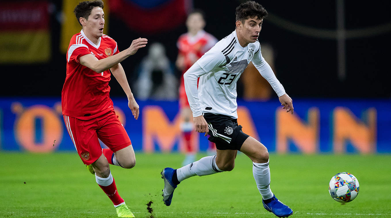 Feiert eine gelungene Startelfpremiere: Mittelfeldmotor Kai Havertz © 2018 Simon Hofmann