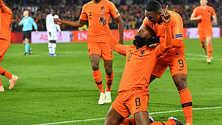 Liverpool's Georginio Wijnaldum scored the Netherlands' first goal. © Getty Images