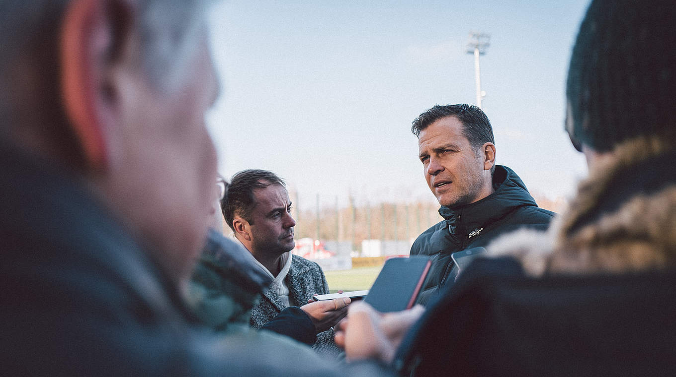 Oliver Bierhoff: "We will approach the tasks ahead with a sense of humility and a hunger for success." © © Philipp Reinhard, 2018