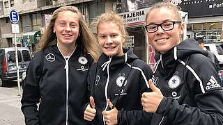 Willkommene Abwechslung: Die U 17-Juniorinnen erkunden Uruguays Hauptstadt © DFB
