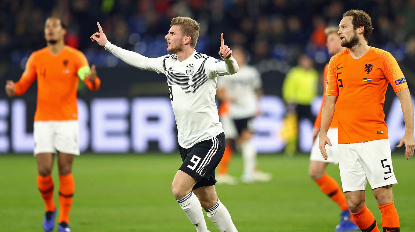 Trifft zum 1:0 für das DFB-Team: Timo Werner erzielt sein neuntes Tor im DFB-Dress © Getty Images