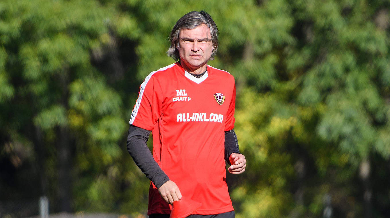 Will nach drei Niederlagen zurück in die Erfolgsspur: Dynamo-Coach Matthias Lust © imago
