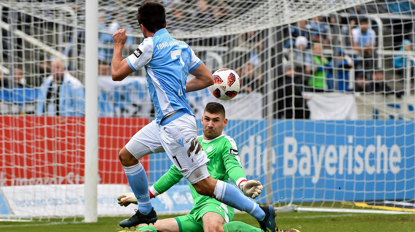 Bringt 1860 München gegen Zwickau in Führung: Stefan Lex © imago/foto2press