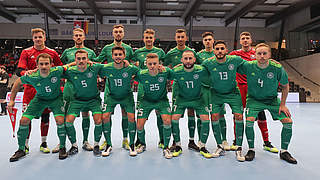 Peilt den zweiten Sieg gegen die Schweiz an: die deutsche Futsal-Nationalmannschaft © Getty Images