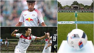 Zwei Leistungsträger: Leipzigs Noah Jean Holm (o.) und St. Paulis Niclas Tibor Nadj © GettyImages/imago/Collage DFB