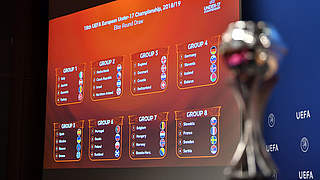 European Under-17 Championship 2018/19 Second Qualifying Round Draw © UEFA