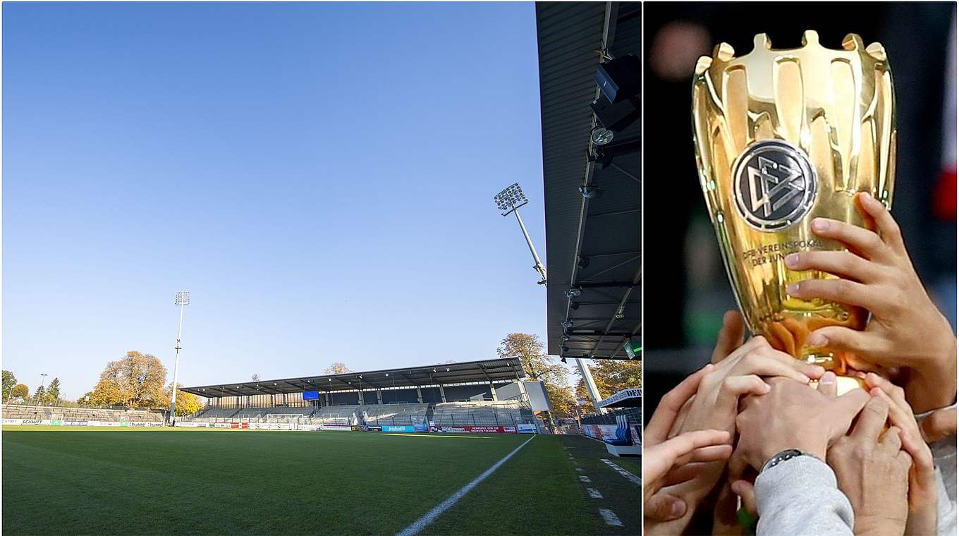 Neuer Austragungsort für das U 19-Pokalfinale: das Karl-Liebknecht-Stadion © Getty Images/Collage DFB