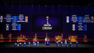 World Cup draw in Paris: Germany will face China, Spain and South Africa. © 