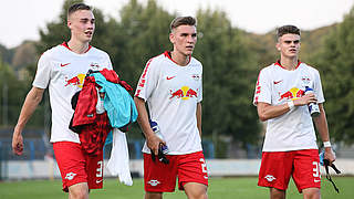 Schießen Leipzig ins Pokalhalbfinale: Lukas Krüger (l.) und Fabrice Hartmann (r.) © imago/Christian Schroedter