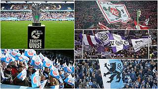 Zuschauermagneten der 3. Liga: die Neulinge 1. FC Kaiserslautern und 1860 München © Getty Images/Collage DFB