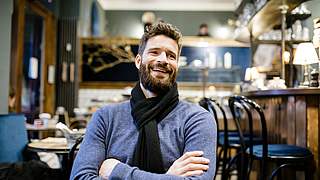 Arne Friedrich in one of his favourite cafés in Prenzlauer Berg, Berlin.  © 2018 Getty Images