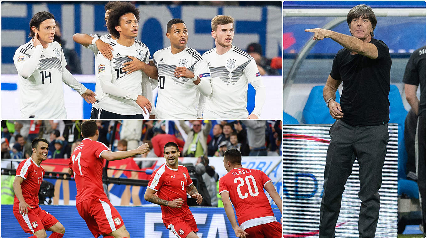 Erster Gegner des neuen Jahres: Das DFB-Team trifft auf WM-Teilnehmer Serbien © Bilder Getty Images / Collage DFB