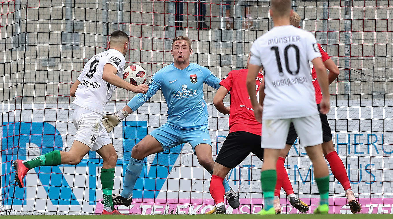 Zwischen 3. Liga und Nations League: Münsters Dadashov (l.) spielt für Aserbaidschan © 2018 Getty Images