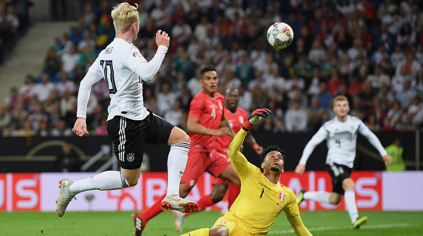 Julian Brandt's chip against Peru came second in the votes. © 2018 Getty Images