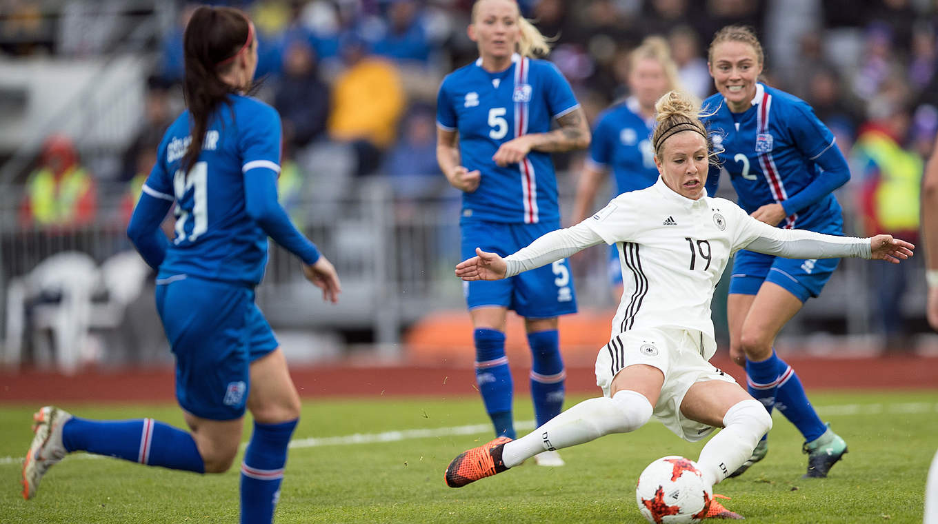 Matchwinnerin in Island: Svenja Huth ist "Nationalspielerin des Jahres" © 2018 Getty Images