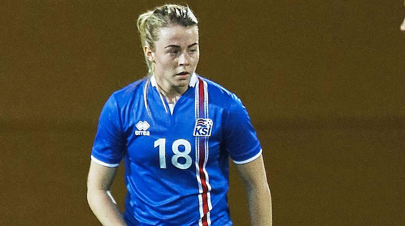 Seit 2013 isländische A-Nationalspielerin: die Bayer-Rückkehrerin Sandra Maria Jessen © GettyImages