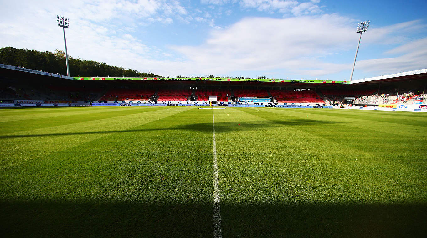 Voith-Arena in Heidenheim: 1. FC Heidenheim gegen Bayer Leverkusen © 2015 Getty Images