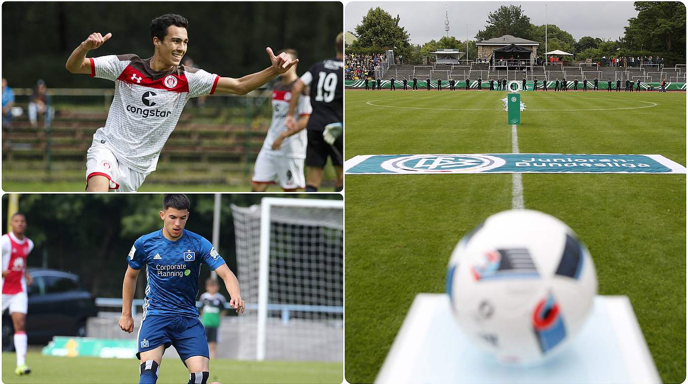 Wiedersehen zum Jahresauftakt: St. Pauli um Nadj (o.) trifft auf den HSV um Beke © imago/Collage DFB