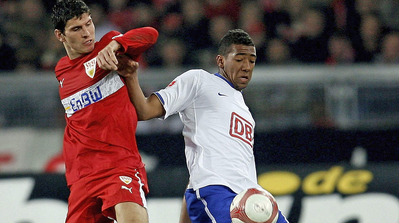 Boateng in 2007 playing for Hertha Berlin. © Getty Images