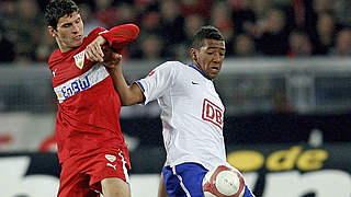 Boateng in 2007 playing for Hertha Berlin. © Getty Images