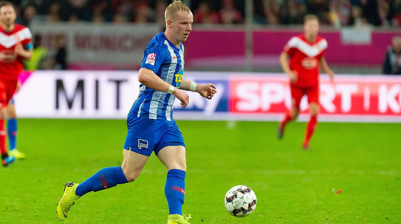 Neun Einsätze, acht Torbeteiligungen für Herthas U 19: Dennis Jastrzembski © Getty Images