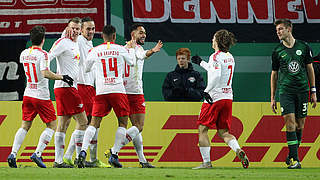 Early goal and a clean sheet mean job done for RB Leipzig. © Getty Images