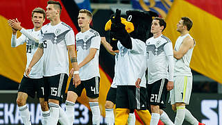 Startet am 20. März gegen Serbien ins neue Jahr: die deutsche Nationalmannschaft © 2018 TF-Images
