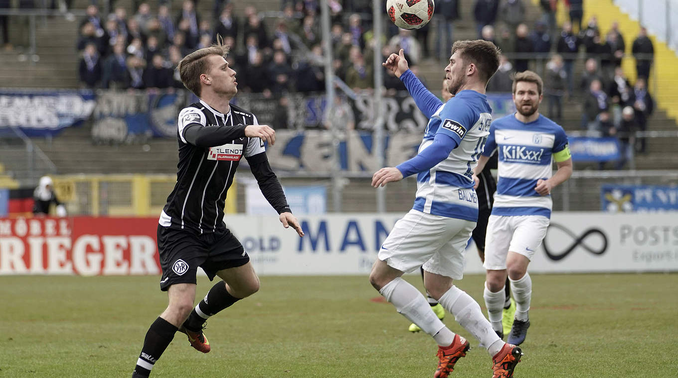 Entscheidung in der Nachspielzeit: Meppen gewinnt in Aalen © imago/Werner Scholz