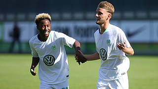 Steuern jeweils einen Treffer zum VfL-Sieg bei: John Yeboah (l.) und Ole Pohlmann © imago/regios24
