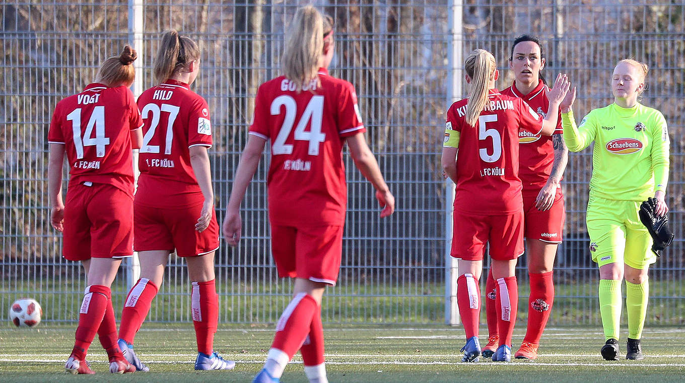 Streben den direkten Wiederaufstieg an: Die Frauen des 1. FC Köln © imago/foto2press